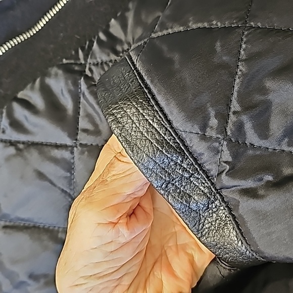 Rottweiler motercycl bomber 100 % leather wool mens MEDIUM jacket. EXC… - Picture 10 of 16